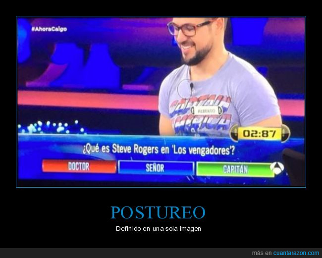 postureo,camiseta,capitán américa,steve rogers,capitán,doctor,fail,concurso